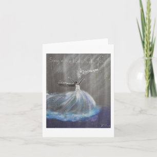Sjunga till Herren med joy Note Card Anteckningskort