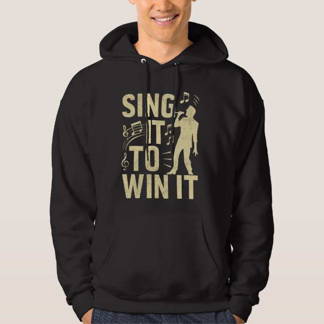Sjunga till Vin IT Vocalist Hoodie (Framsida)