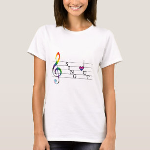 Sjunga ut Bisexual-Pride T Shirt