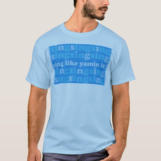 Sjunga ut tee shirt (Framsida)