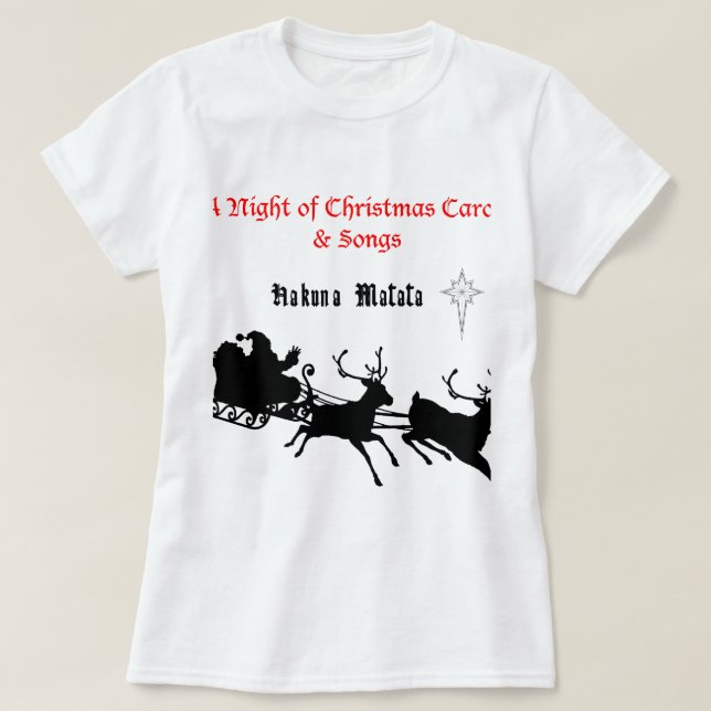 Sjunga vid jul - Sång och festglädjen T-shirt (Design framsida)