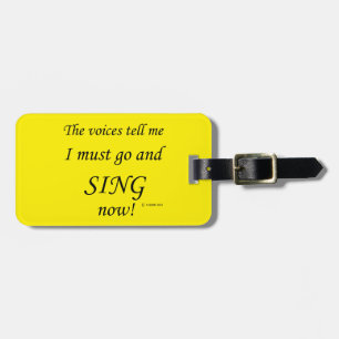 Sjunga Voices säger Bagagebricka
