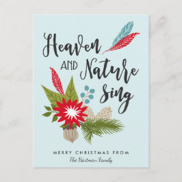 Sjungan Heaven och Natur | Julvykort Helg Vykort