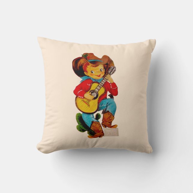 Sjungande Cowboyunge Kudde (Framsida)
