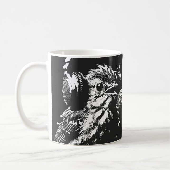 Sjungande fågel kaffemugg (Vänster)
