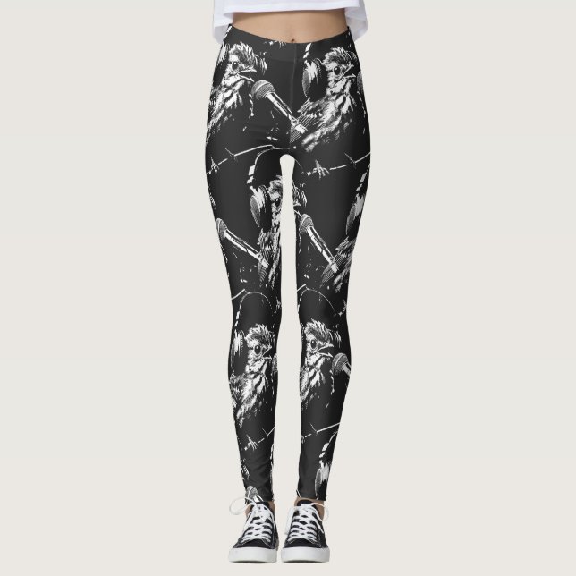 Sjungande fågel leggings (Framsida)