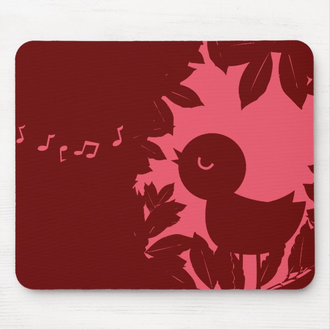 Sjungande fågel Mousepad Musmatta (Framsidan)