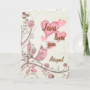 Sjungande fågel skräddarsy hälsningkort kort