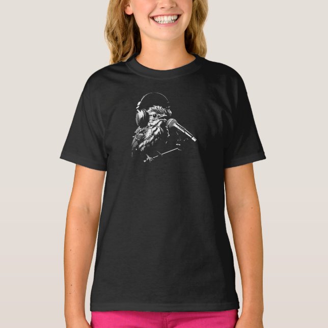 Sjungande fågel t shirt (Framsida)