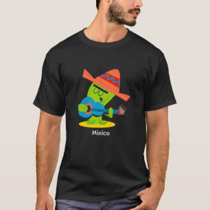 Sjungande kaktus med gitarr t shirt