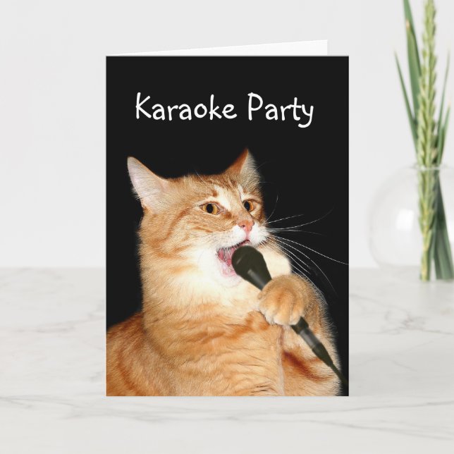 Sjungande katt kort (Framsida)