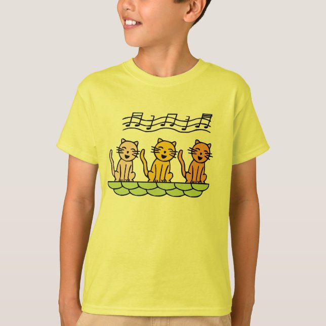 Sjungande katter Tshirts och gåvor (Framsida)