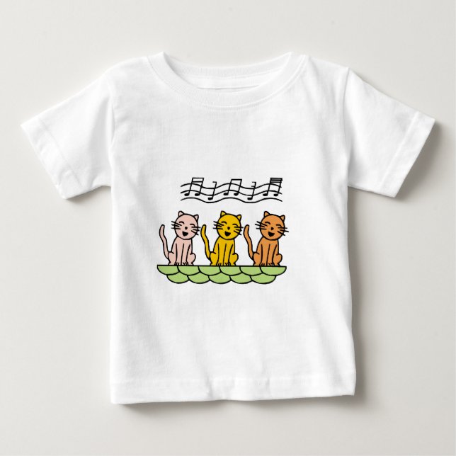 Sjungande katter Tshirts och gåvor (Framsida)