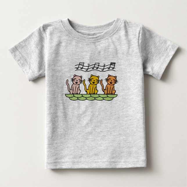 Sjungande katter Tshirts och gåvor (Framsida)