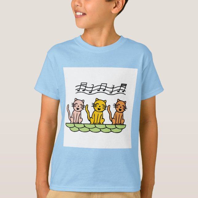 Sjungande katter Tshirts och gåvor (Framsida)
