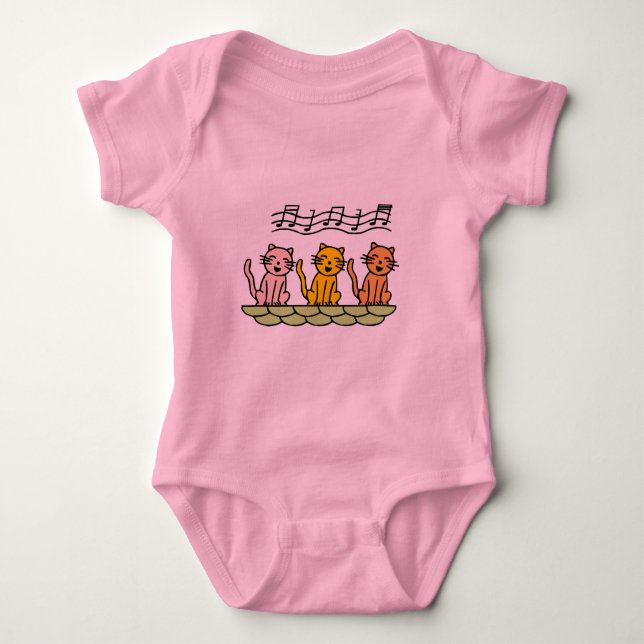 Sjungande katter Tshirts och gåvor (Framsida)