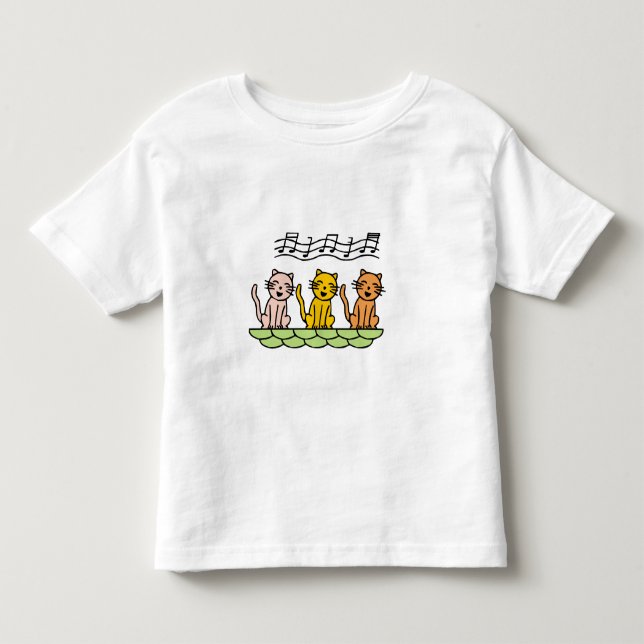 Sjungande katter Tshirts och gåvor (Framsida)