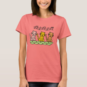 Sjungande katter Tshirts och gåvor