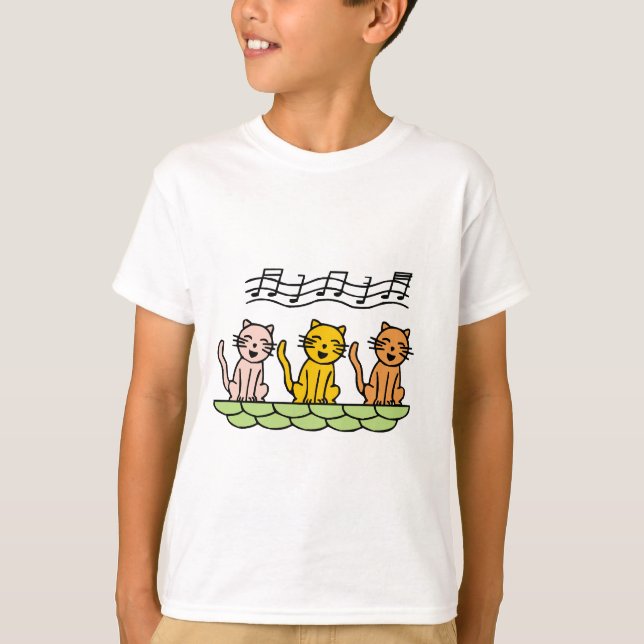 Sjungande katter Tshirts och gåvor (Framsida)