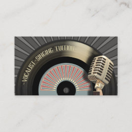 Sjungande lärare för sångarevokalist visitkort