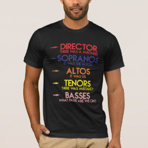 Sjungande manar för rolig musikkör ungar körsk t shirt