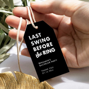 Sjungande möhippa Sista svingen innan ringen Minim Presentetikett