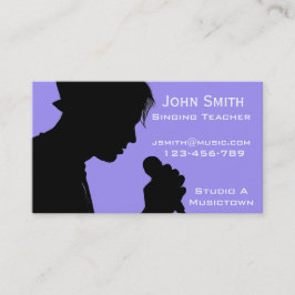 Sjungande och röst- frilans för visitkort