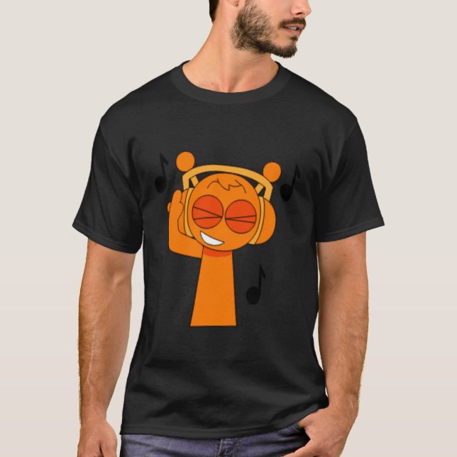 Sjungande Oren Sprunky Pyramixed Simon Funbot Jevi T Shirt (Framsida)