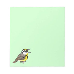 Sjungande östliga Meadowlark Anteckningsblock