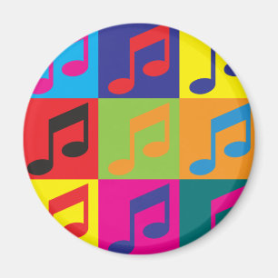 Sjungande popkonst magnet