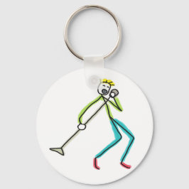 Sjungande Stickman Nyckelring