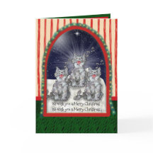 Sjungande vattenfärgjulkatter personlig