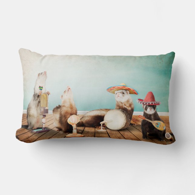 Sjungande vesslor lumbarkudde (Framsida)