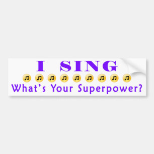 SjungaSuperpowerbildekal Bildekal