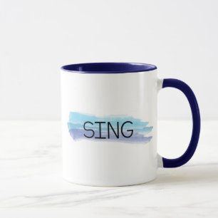 SJUNGAVATTENFÄRGMUGG för MUSIKLÄRARE Mugg