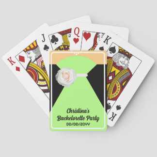 Sjungbröllop Pokerkort Vita och Gröna Bröllop Casinokort