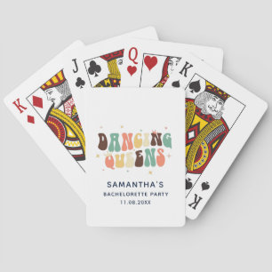Sjungbröllopsfest Retro Disco Dansande Drottningar Casinokort