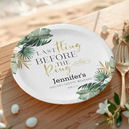 Sjungbröllopshelgens Pappers Tallrikar | Tropiska 