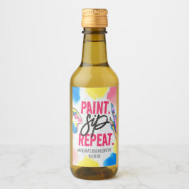 Sjungbrud Måla och drick vin festfavorit Vinetikett