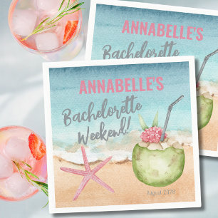 Sjungbrudens flicksemesters beachdrink pappersservett