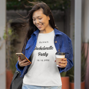 Sjungbrudsfest Bröllopsfest Brudgäng Namn T Shirt