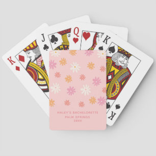 Sjungbrudsgåvor: Rosa & Orange Margeriter Casinokort