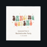 Sjungbrudskväll Retro Disco Anpassat Papper Pappersservett<br><div class="desc">Anpassad Sjungbrudskväll Retro Dansande Drottningar pappersservett som du kan anpassa med brudens namn,  tillfälle och datum. Perfekt matchande brud fest retro design skjortor finns också tillgängliga i denna butik.</div>