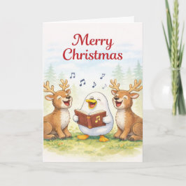 Sjunger hela vägen...God Jul Kort