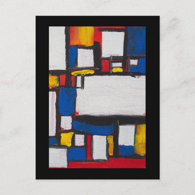 Sjunger med Mondrian Vykort (Framsida)