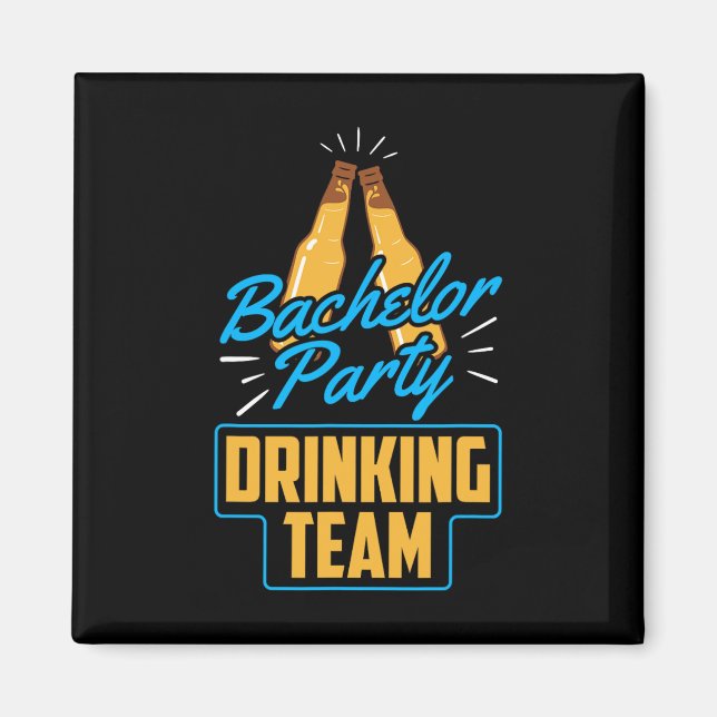 Sjungkarlek Drinking Team Brudgum Brud 1  Magnet (Framsidan)