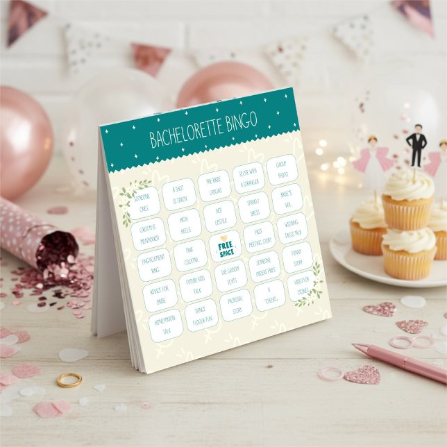 Sjungningsfest Bingo Spel | Bröllopsfest Spel Anteckningsblock (Skapare uppladdad)