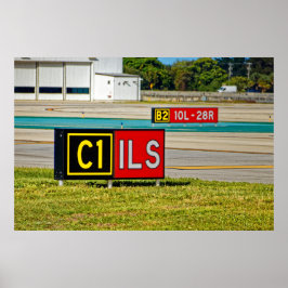 Sjungor för taxibana och bana poster