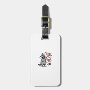 Sjunk den 4:e ut Raccoon Patriotisk skjortdesign ( Bagagebricka