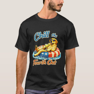 Sjunk den fjärde rolig labrador hund älskare t shirt
